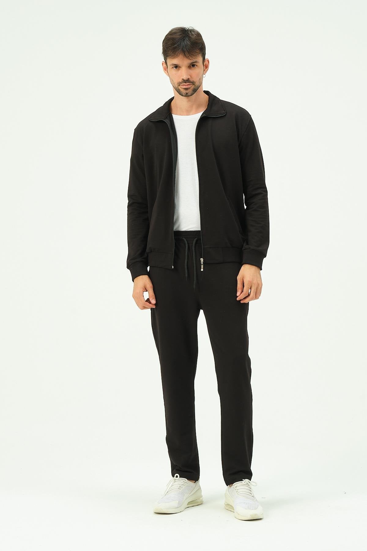 Herren Zip-Front Straight-Leg Trainingsanzug