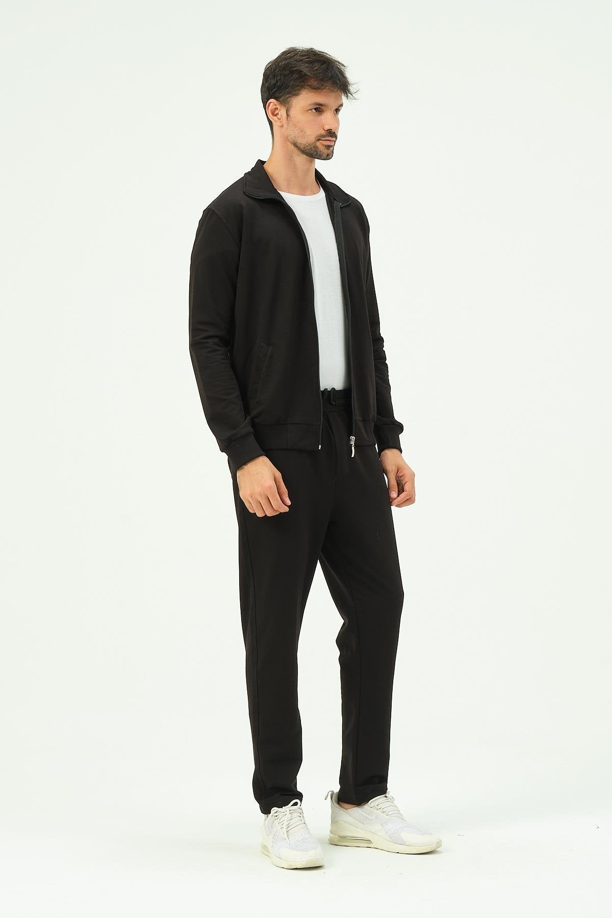 Herren Zip-Front Straight-Leg Trainingsanzug