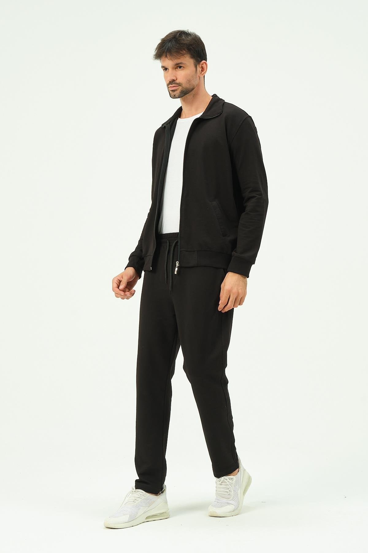 Herren Zip-Front Straight-Leg Trainingsanzug