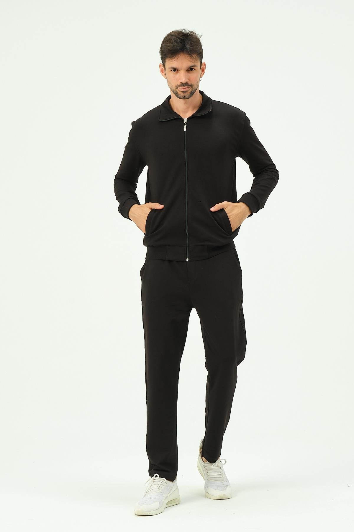 Herren Zip-Front Straight-Leg Trainingsanzug