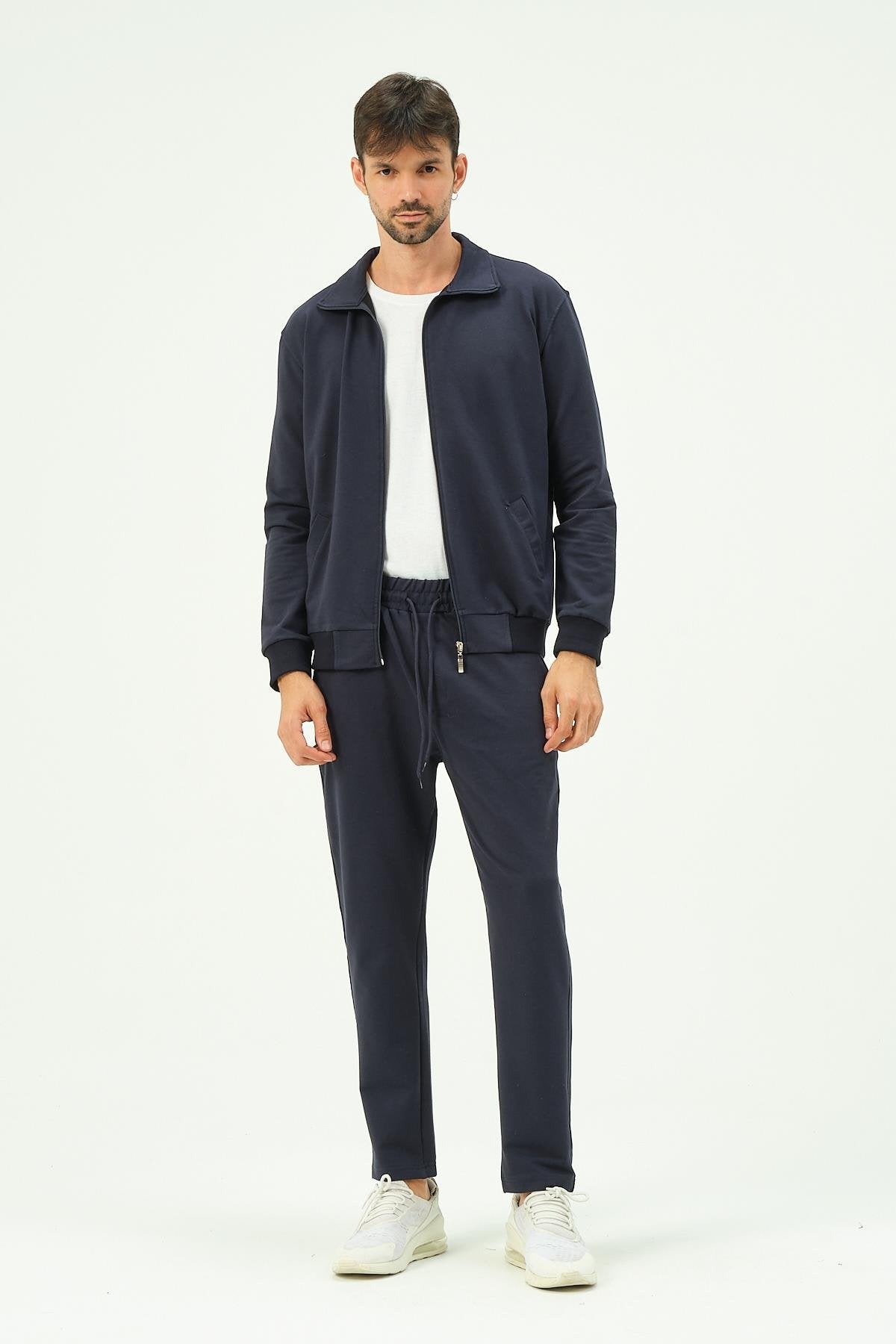 Herren Zip-Front Straight-Leg Trainingsanzug