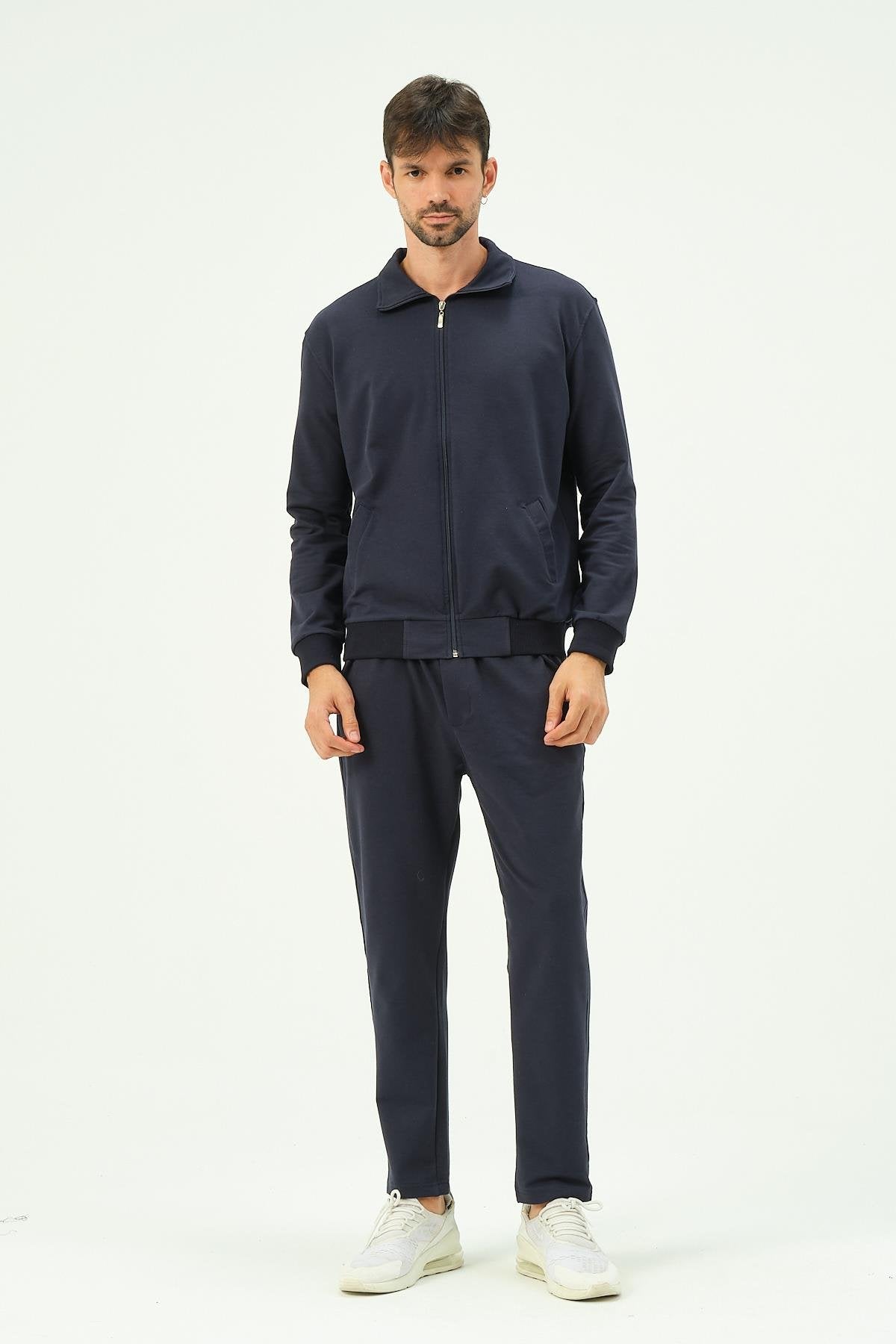 Herren Zip-Front Straight-Leg Trainingsanzug