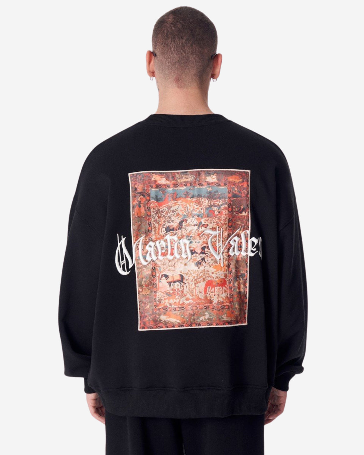Herren Heritage Fusion Schwarzer Sweatshirt