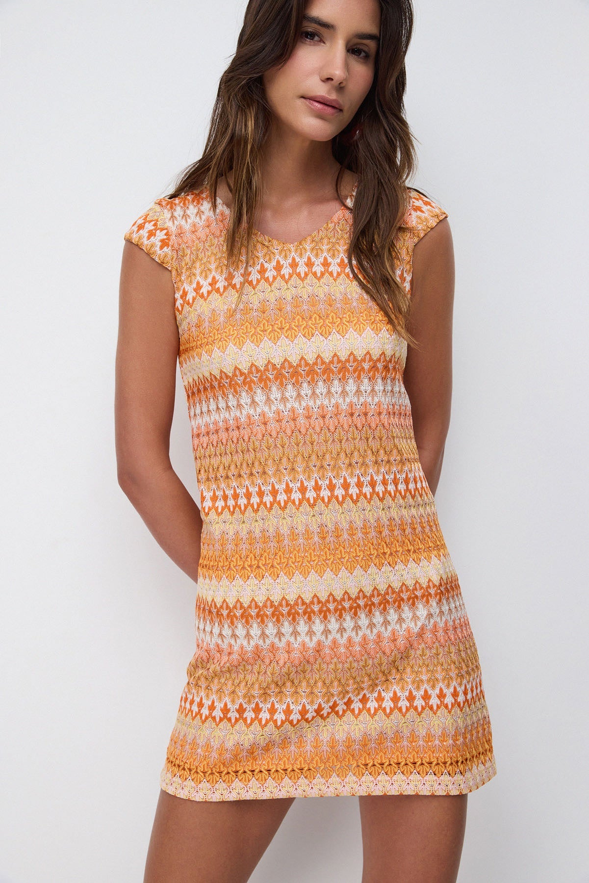 Kurzärmeliges Minikleid