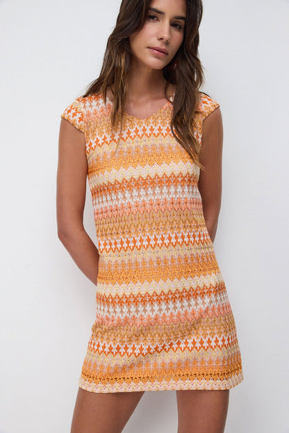 Kurzärmeliges Minikleid