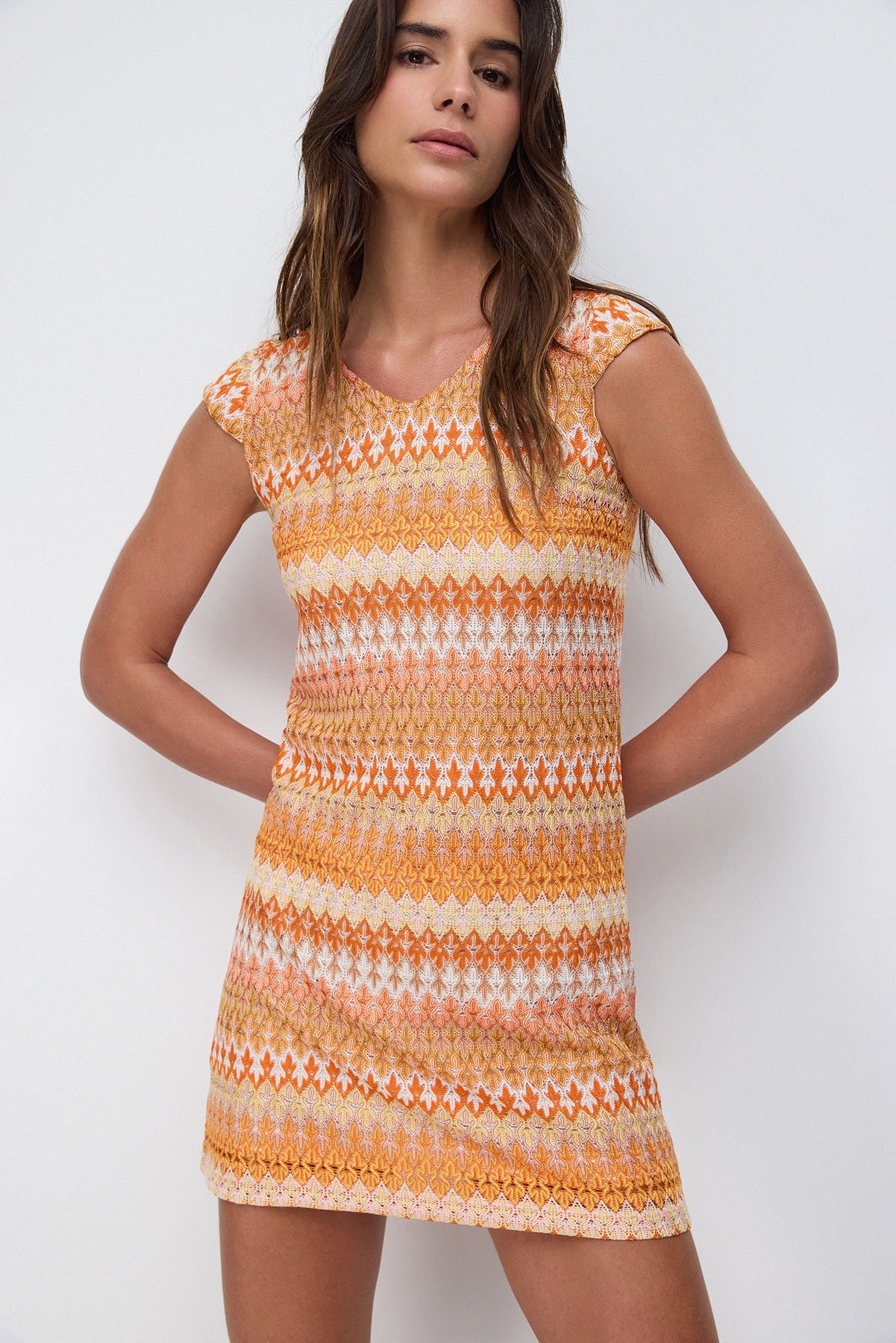 Kurzärmeliges Minikleid