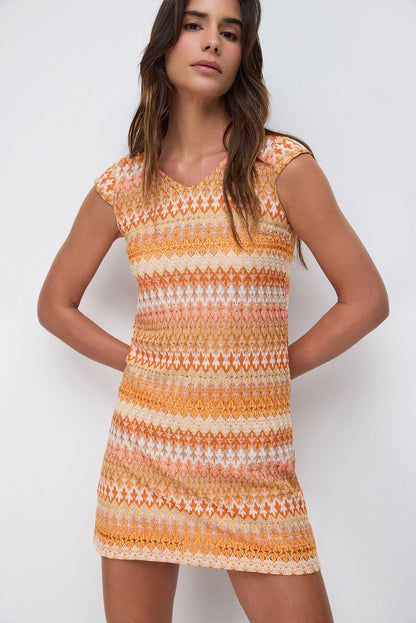 Kurzärmeliges Minikleid