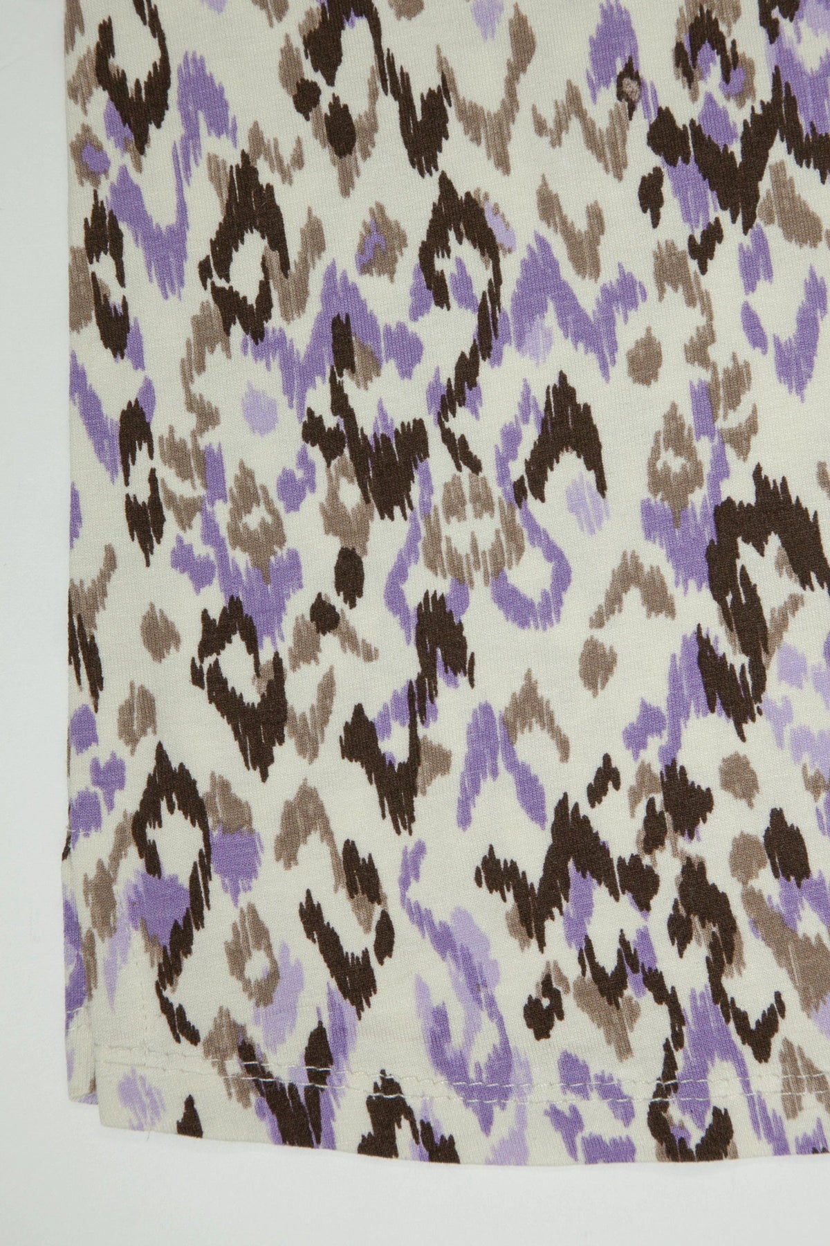 Ethno-Print V-Ausschnitt Bluse mit Knöpfen