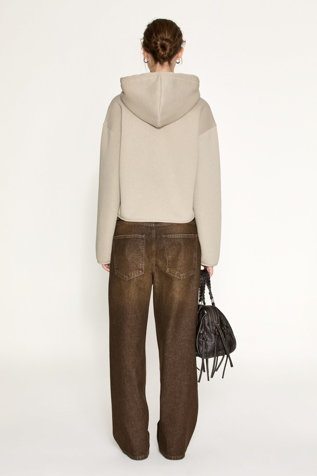 ETROPUS Damen Oversize Fleece-Sweatshirt