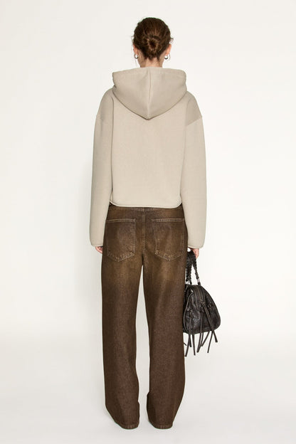 ETROPUS Damen Oversize Fleece-Sweatshirt