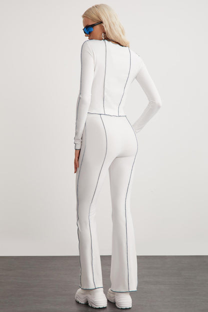 FATIMA Damen Weite Strickhose