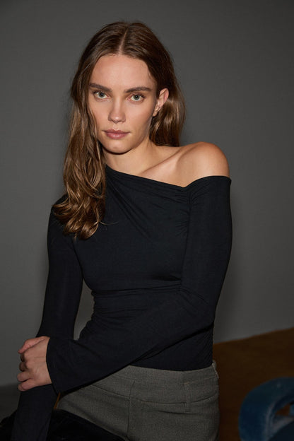 FAURIVA Damen Asymmetrische Bluse