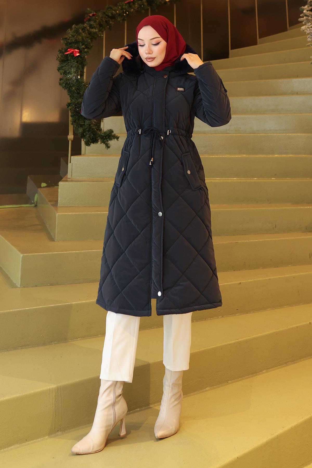 Jacke mit Reißverschluss und Kordelzug