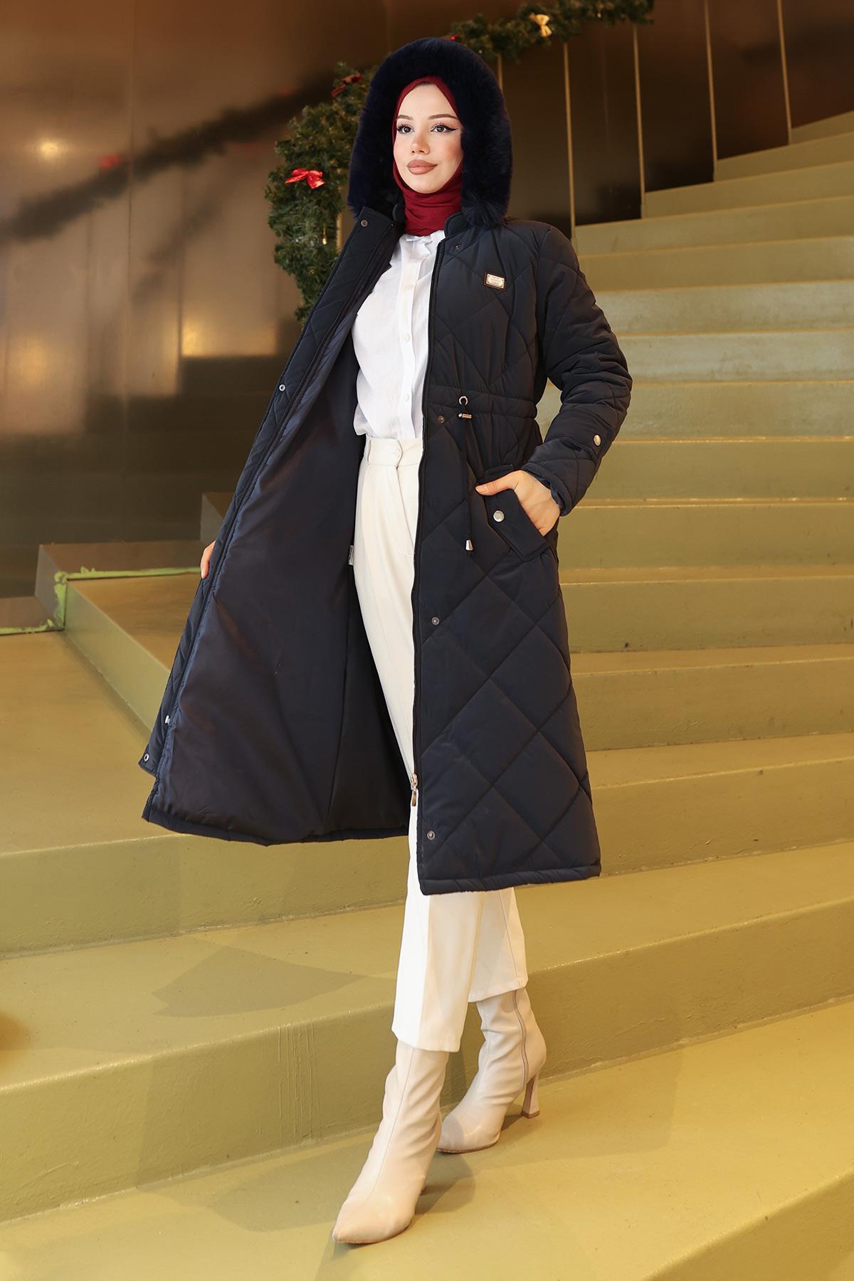 Jacke mit Reißverschluss und Kordelzug