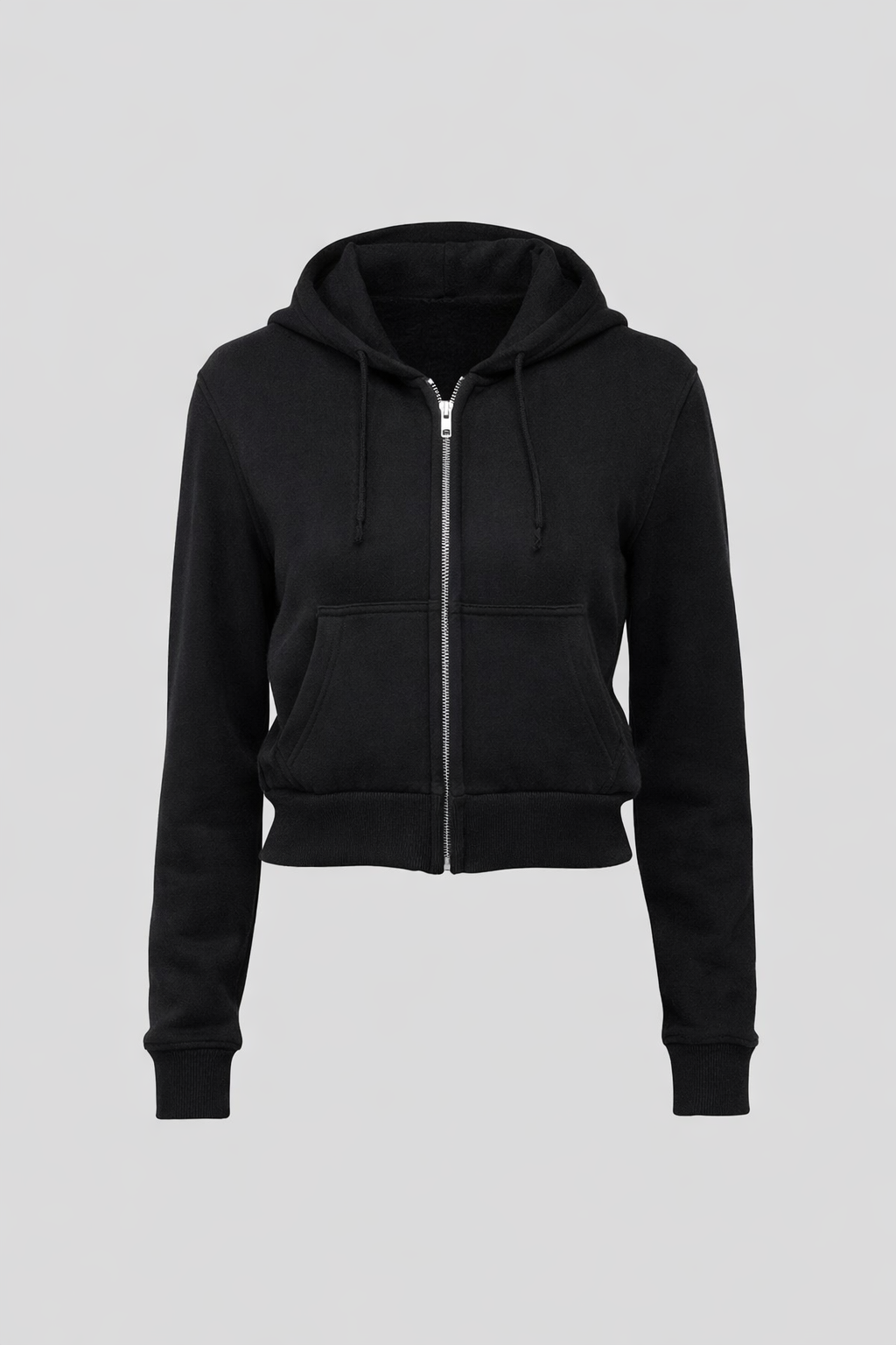 Crop-Sweatshirt mit Reißverschluss