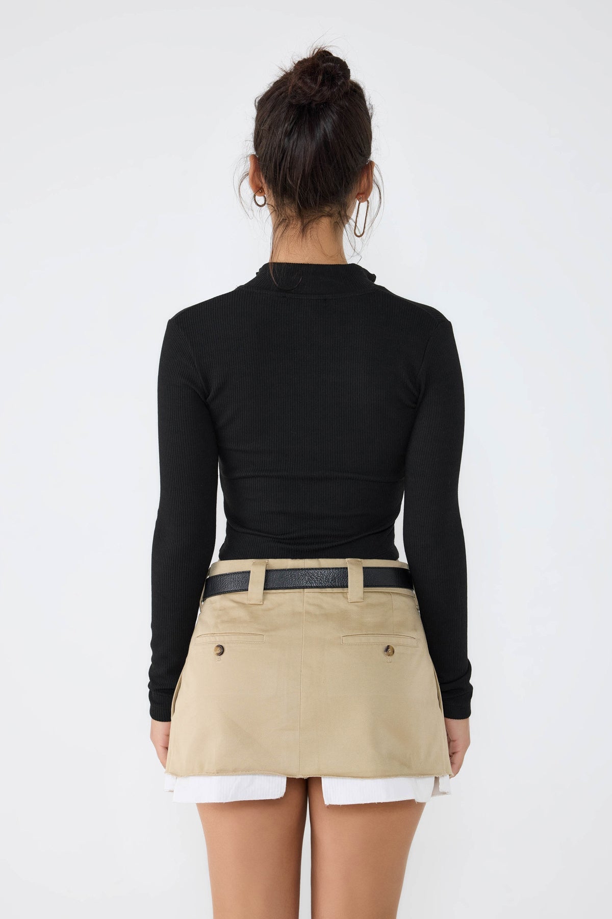 Bluse mit Reißverschluss