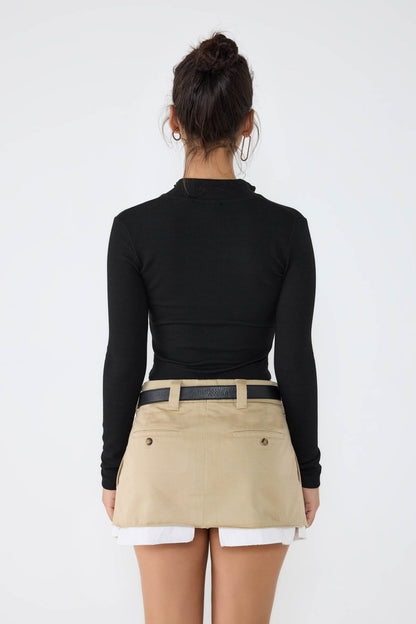 Bluse mit Reißverschluss