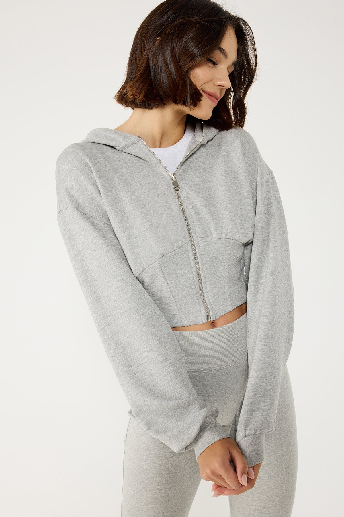 Kapuzenpullover mit Reißverschluss