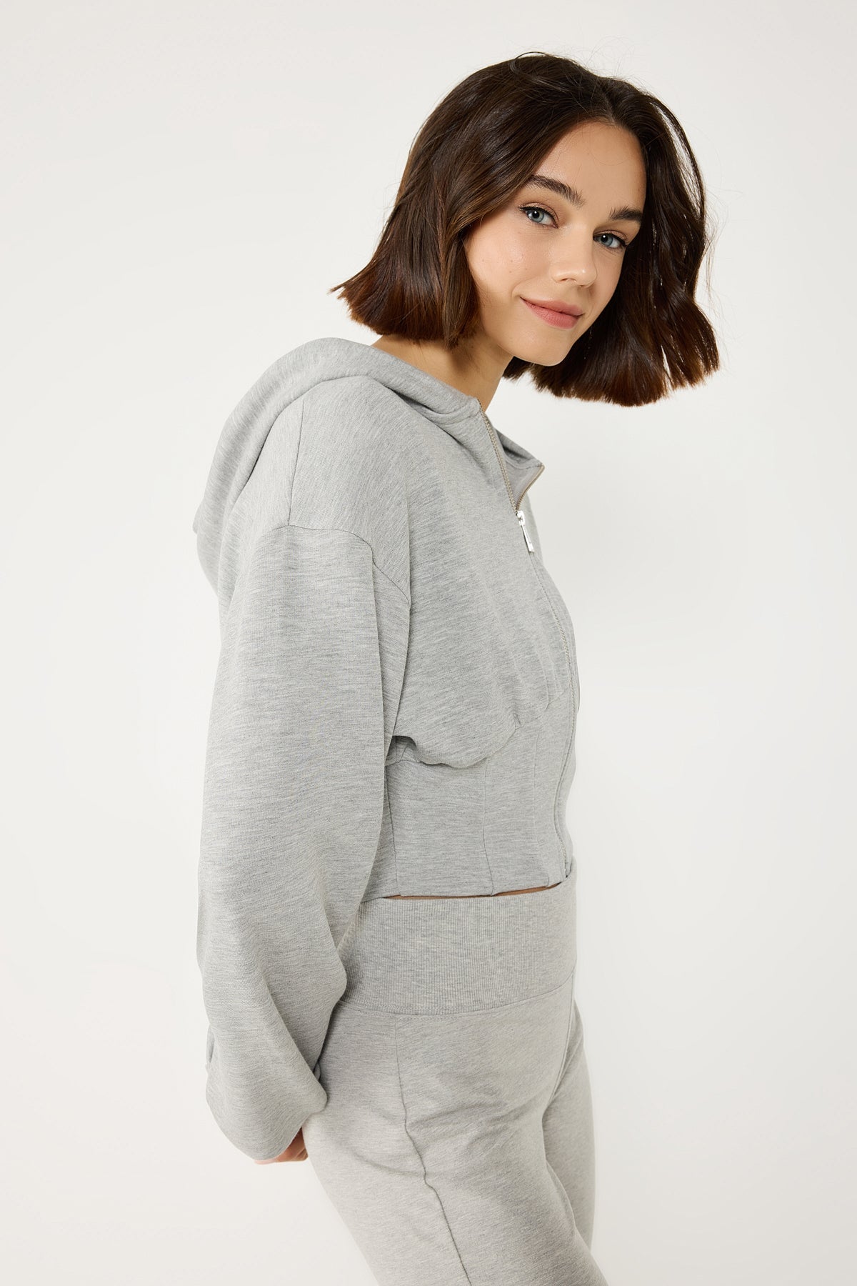Kapuzenpullover mit Reißverschluss