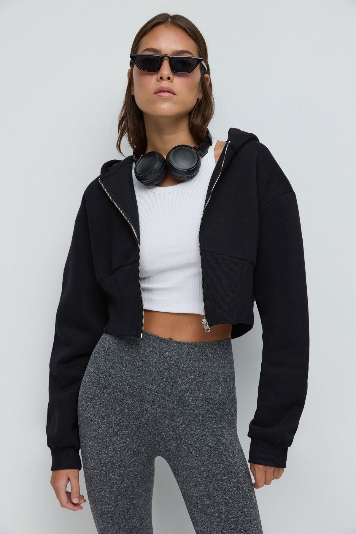 Kapuzenpullover mit Reißverschluss