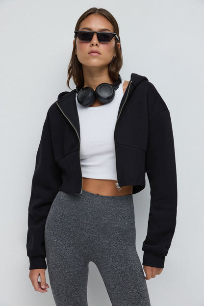 Kapuzenpullover mit Reißverschluss