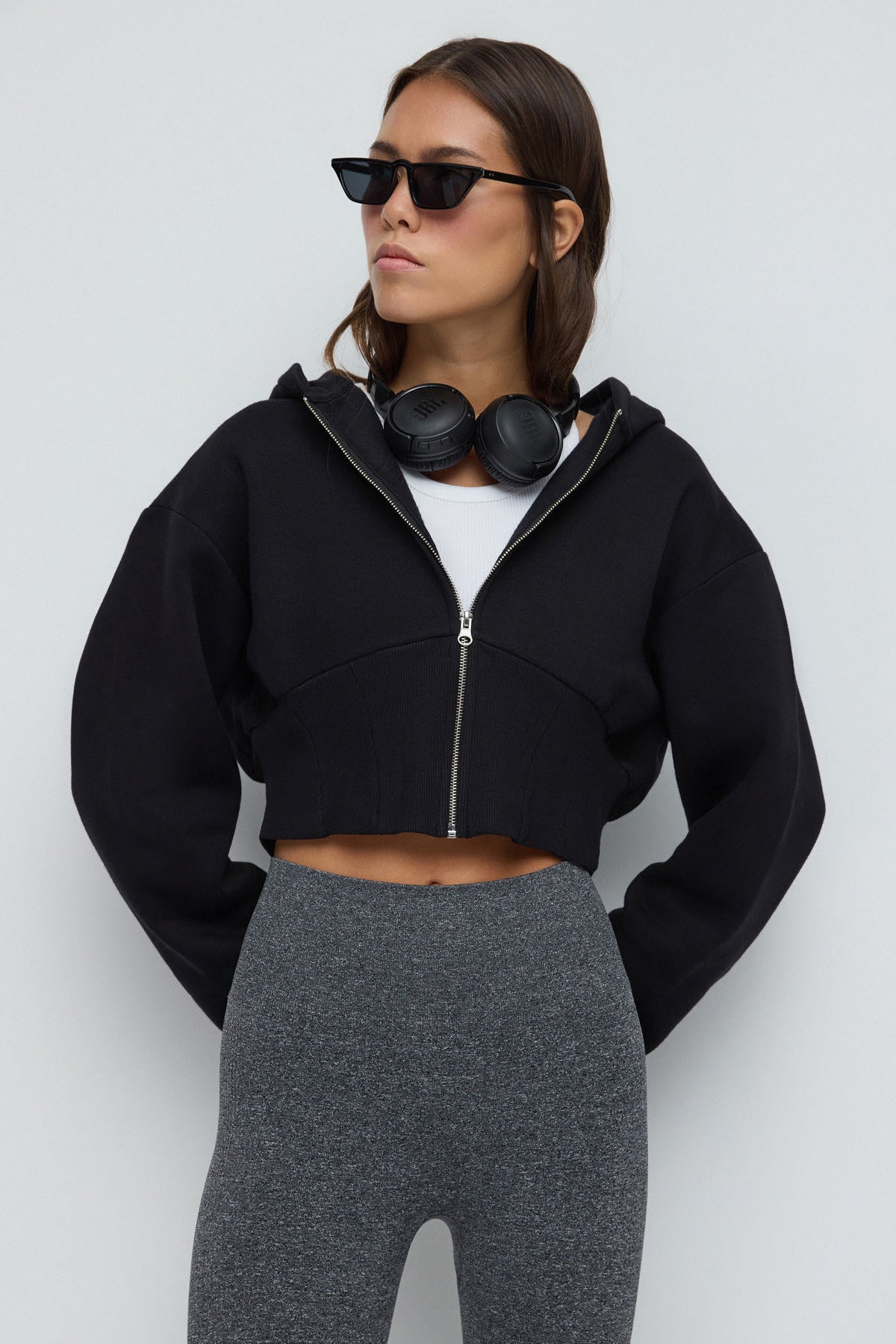 Kapuzenpullover mit Reißverschluss