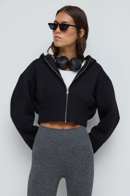 Kapuzenpullover mit Reißverschluss