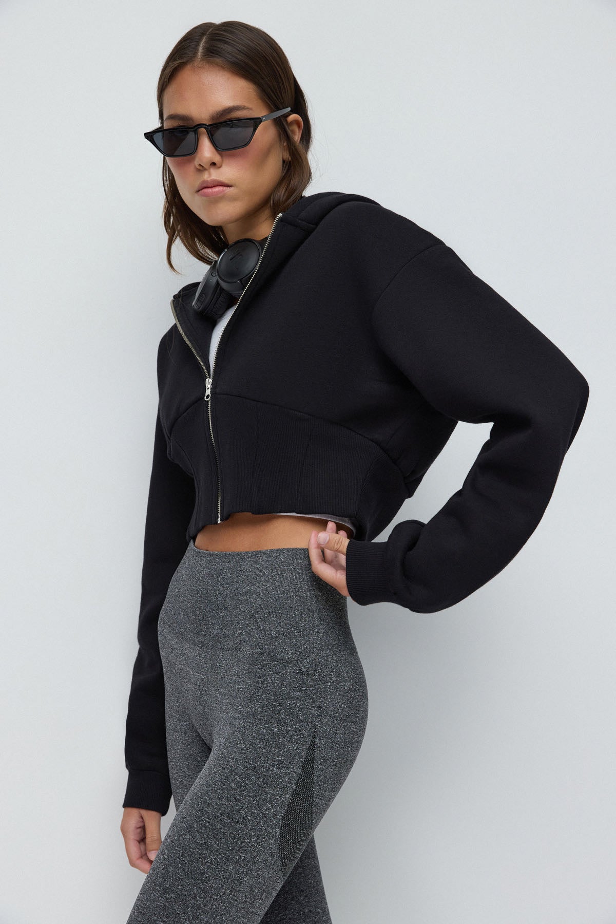 Kapuzenpullover mit Reißverschluss
