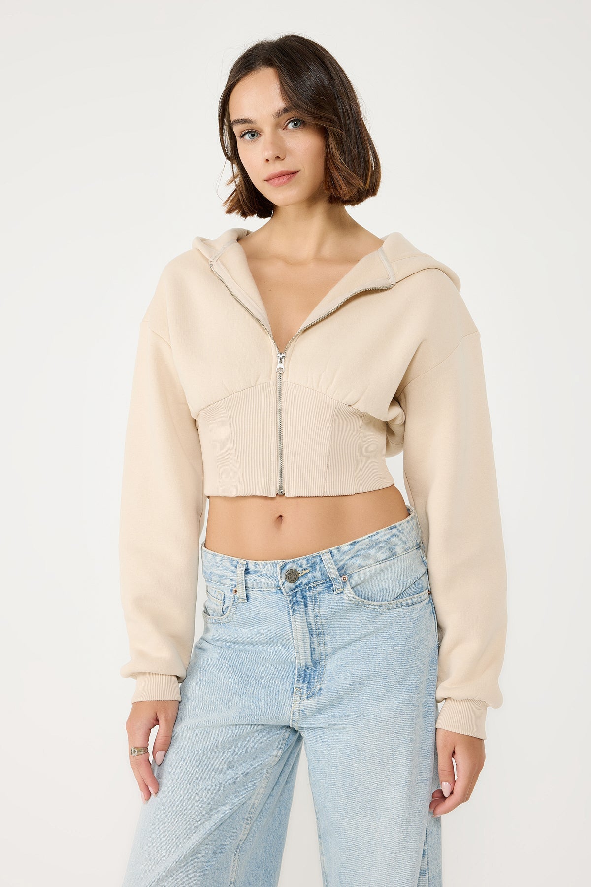 Kapuzenpullover mit Reißverschluss