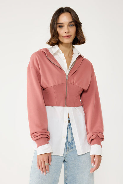 Kapuzenpullover mit Reißverschluss