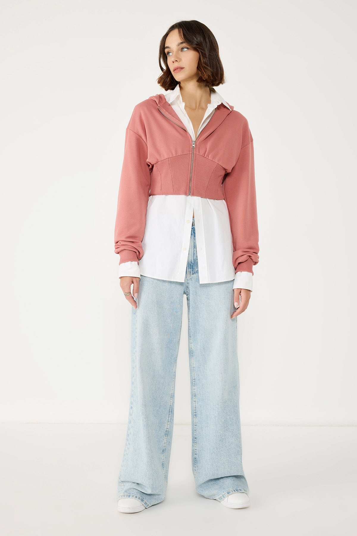 Kapuzenpullover mit Reißverschluss