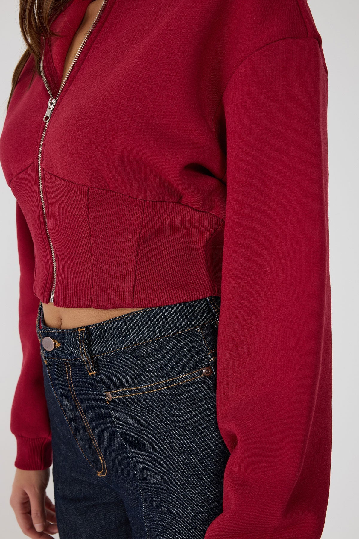 Kapuzenpullover mit Reißverschluss