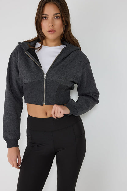 Kapuzenpullover mit Reißverschluss