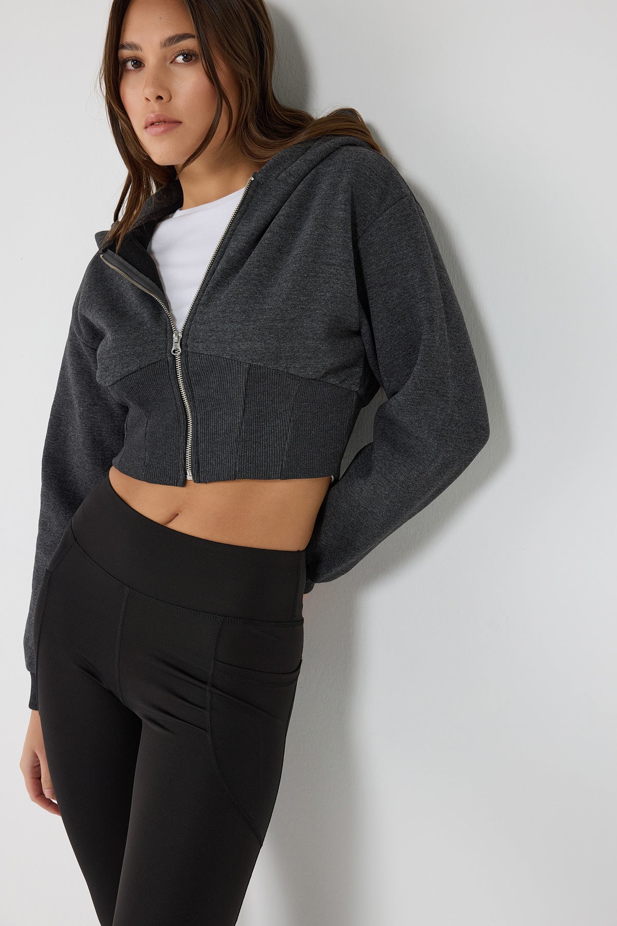 Kapuzenpullover mit Reißverschluss