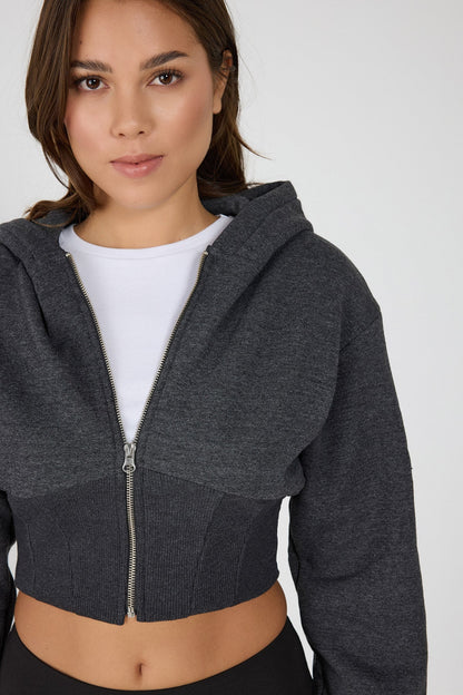Kapuzenpullover mit Reißverschluss