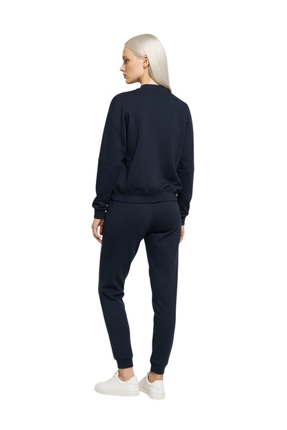 Sweatshirt-Strickjacke mit Reißverschluss