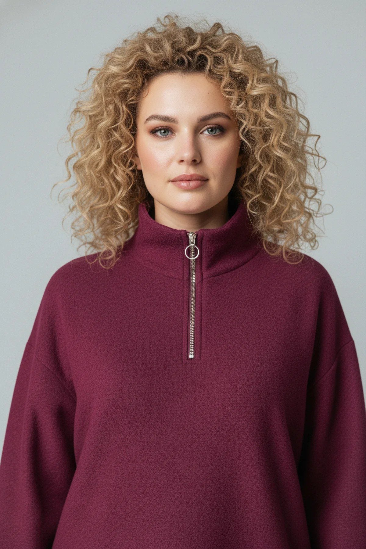 Strickkleid mit Reißverschluss