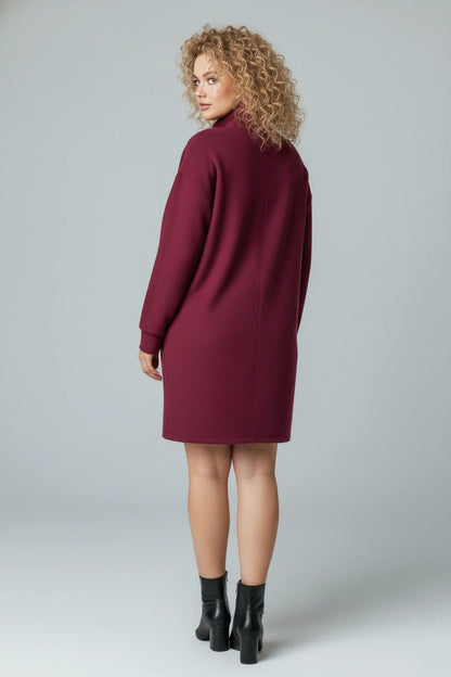 Strickkleid mit Reißverschluss