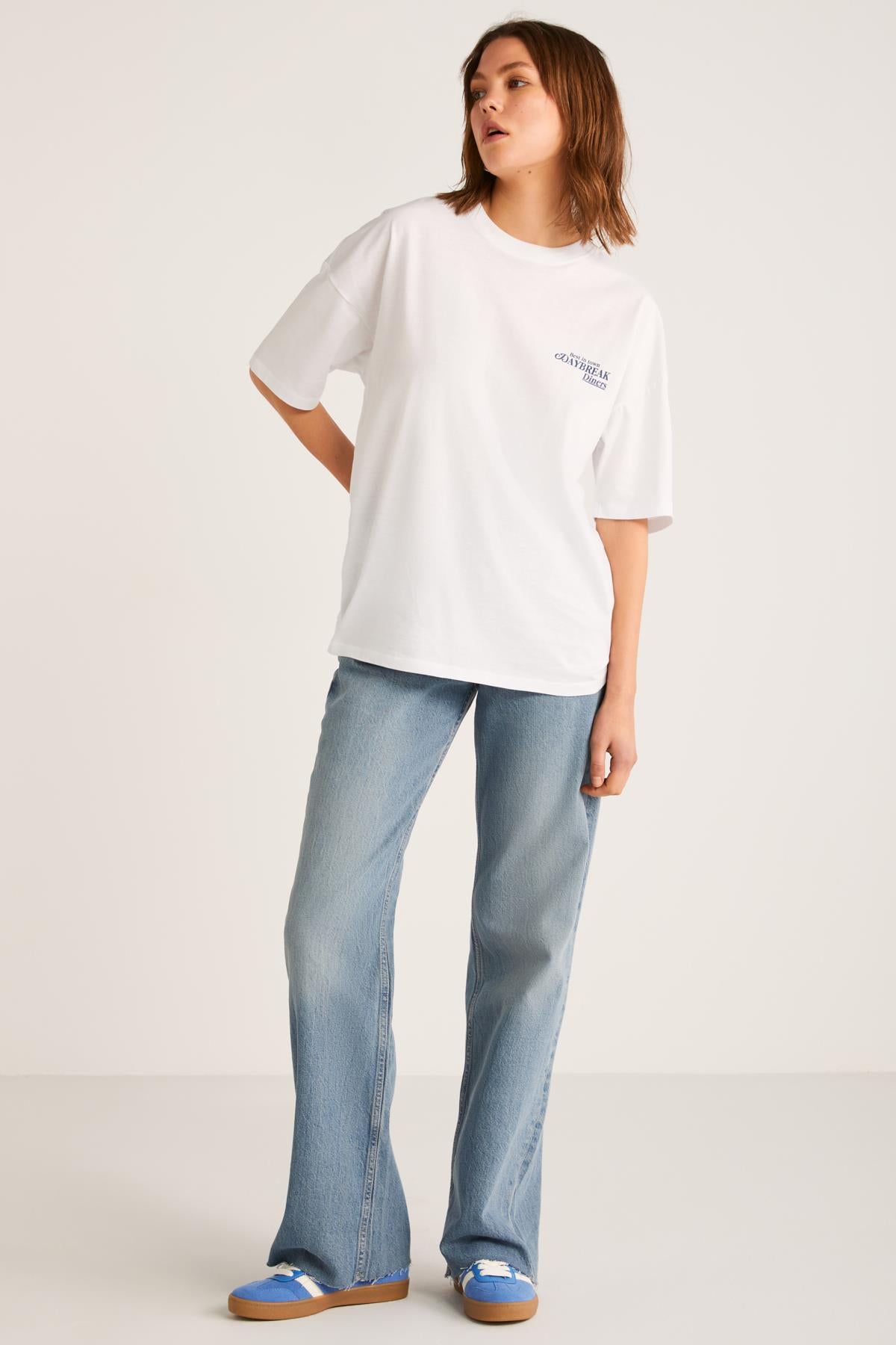 FINOLA Damen Oversized Baumwoll-Shirt
