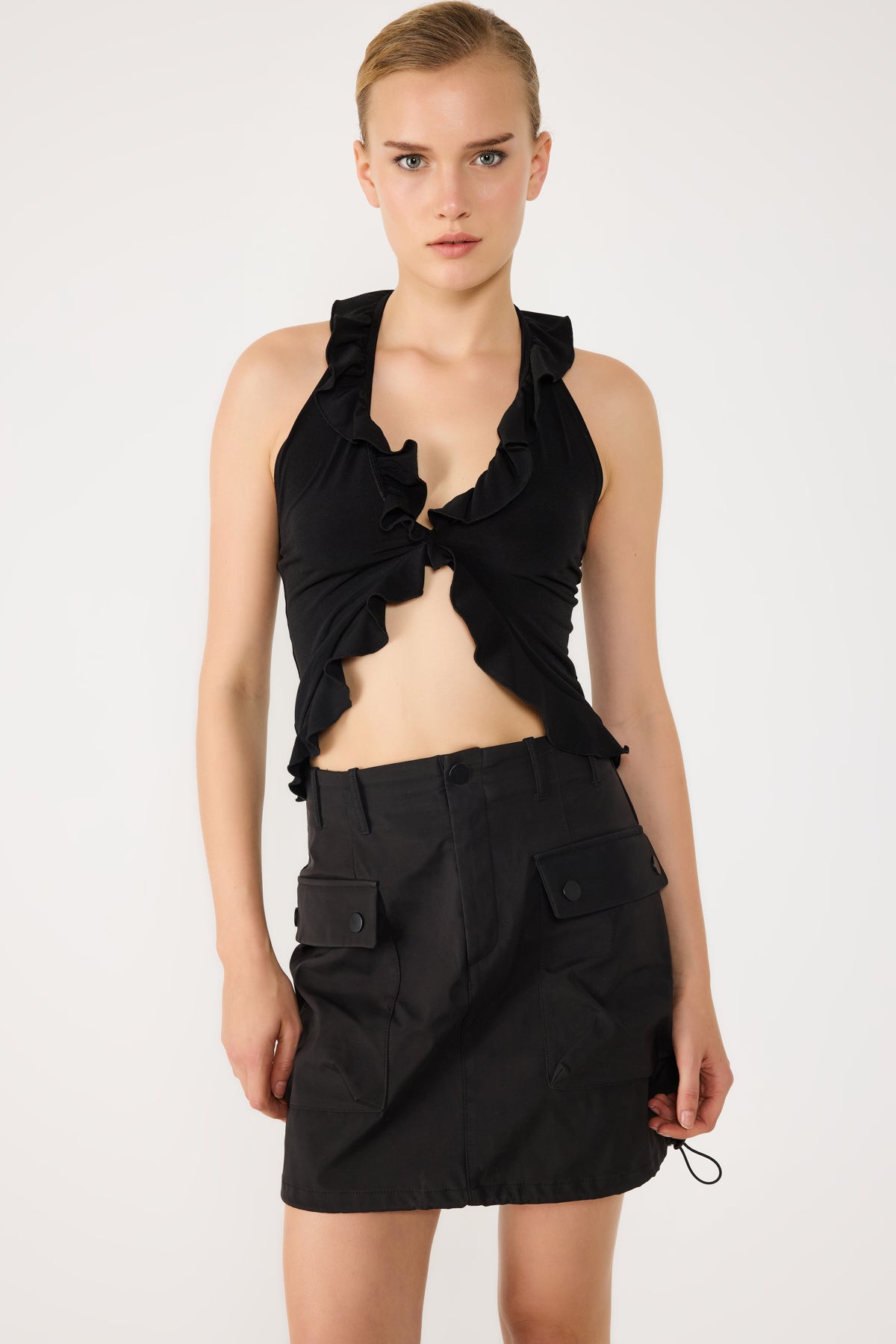 Bluse mit Rüschendetails