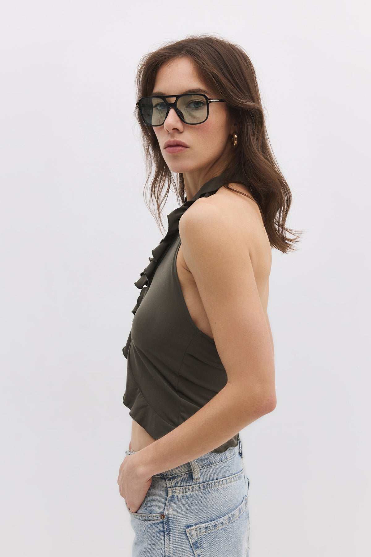 Bluse mit Rüschendetails