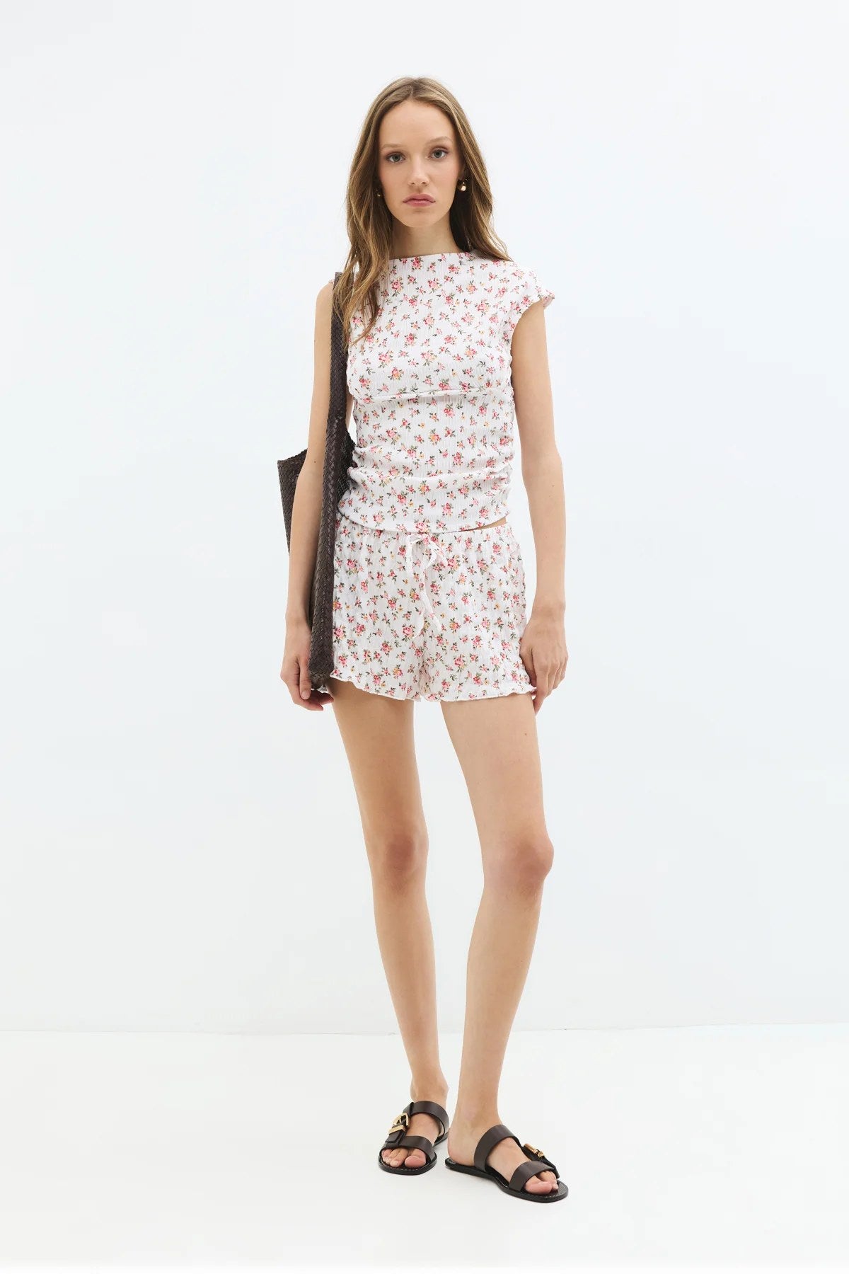 Fit Cut Bluse mit kurzem Ärmel