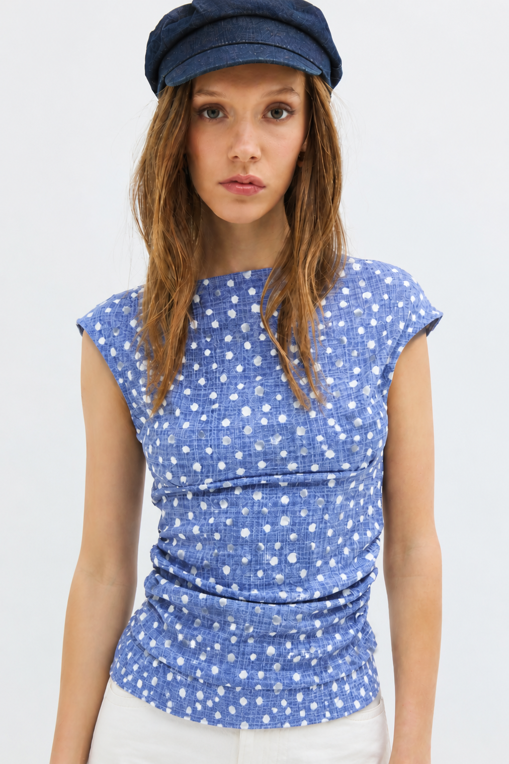 Fit Cut Bluse mit kurzem Ärmel