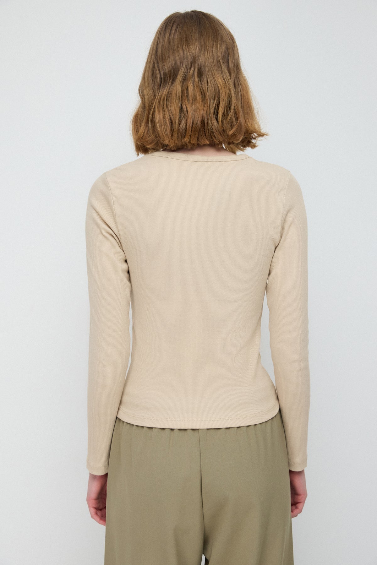 Basic Langarm-T-Shirt