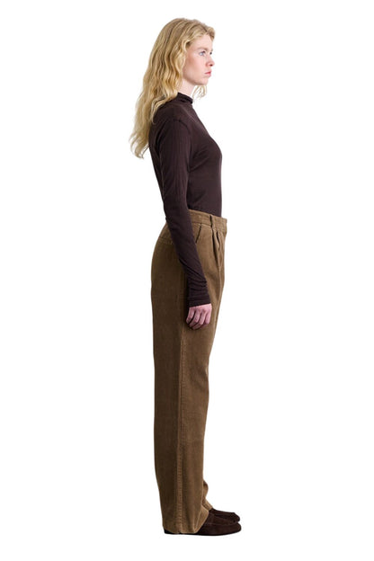 Cordhose mit geradem Schnitt, Kamel