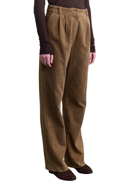 Cordhose mit geradem Schnitt, Kamel