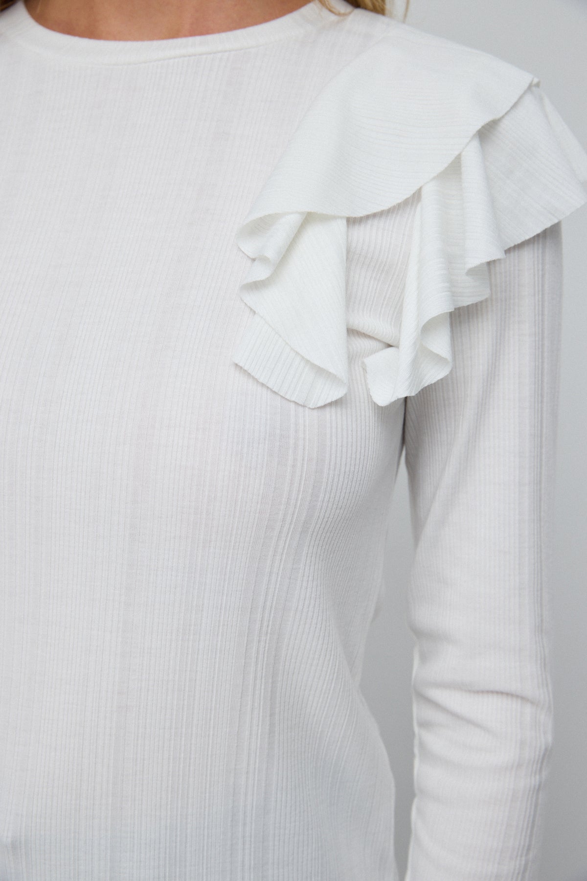 Bluse mit Rüschenärmeln