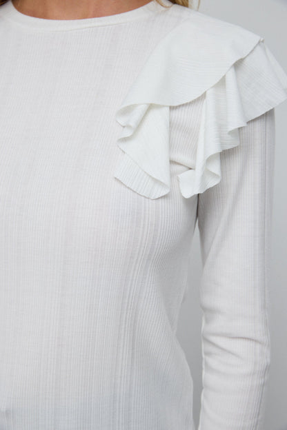Bluse mit Rüschenärmeln