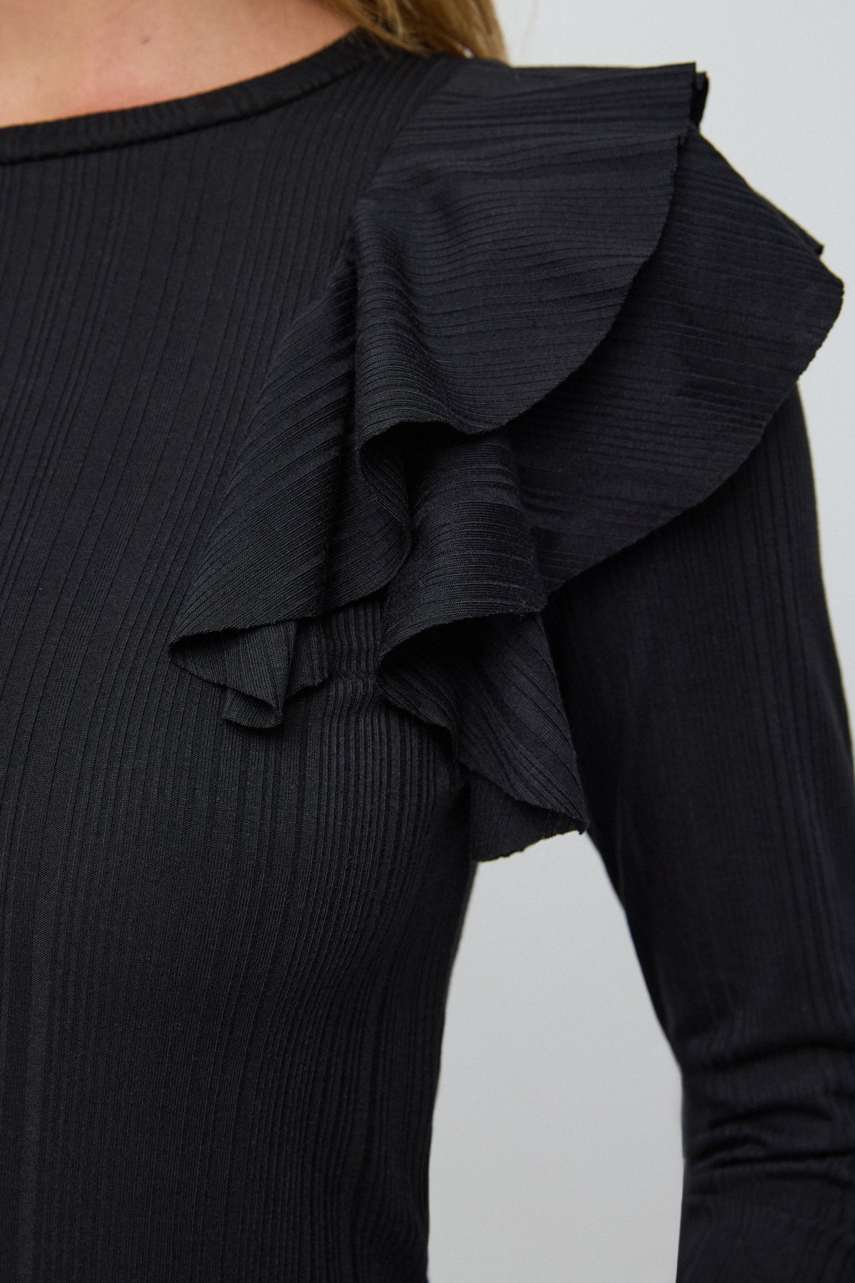 Bluse mit Rüschenärmeln