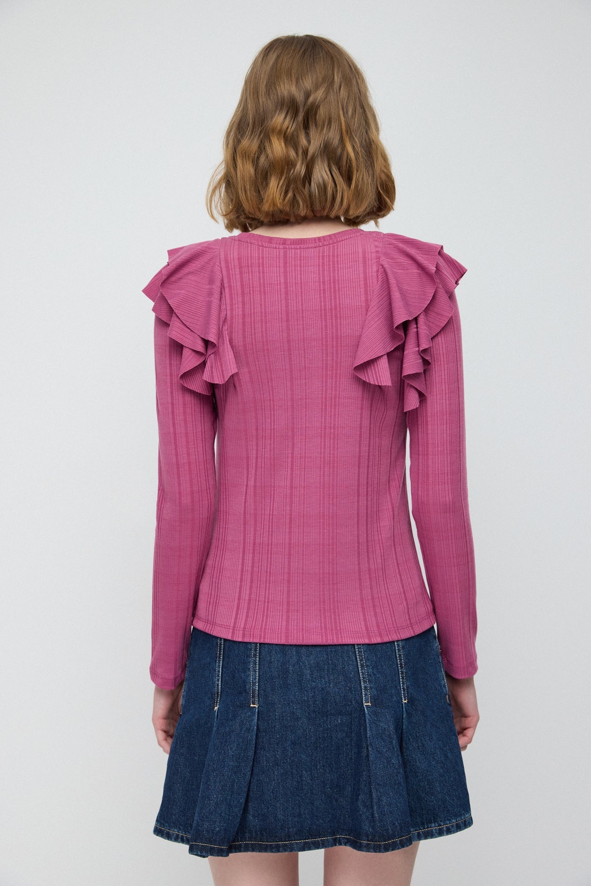 Bluse mit Rüschenärmeln